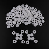 Maxbell 50pcs Furniture Decorative Cover Plastic Hinged Fold Snap Screw Caps White