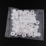 Maxbell 50pcs Furniture Decorative Cover Plastic Hinged Fold Snap Screw Caps White