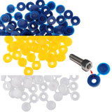 Maxbell Plastic Hinge hole Cover Caps for Home Furniture Decoration Blue