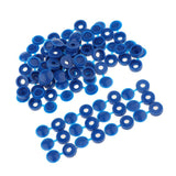 Maxbell Plastic Hinge hole Cover Caps for Home Furniture Decoration Blue