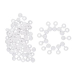 Maxbell Plastic Hinge hole Cover Caps for Home Furniture Decoration White