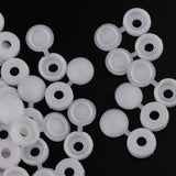 Maxbell Plastic Hinge hole Cover Caps for Home Furniture Decoration White
