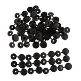Maxbell Screw Cover Cap Hole Plug Furniture Hinge Hole Cap  50PCS Black