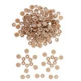 Maxbell Screw Cover Cap Hole Plug Furniture Hinge Hole Cap  50PCS Brown