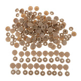 Maxbell Screw Cover Cap Hole Plug Furniture Hinge Hole Cap  50PCS Brown