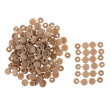 Maxbell Screw Cover Cap Hole Plug Furniture Hinge Hole Cap  50PCS Brown