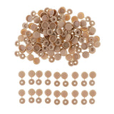 Maxbell Screw Cover Cap Hole Plug Furniture Hinge Hole Cap  50PCS Brown