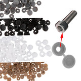 Maxbell Screw Cover Cap Hole Plug Furniture Hinge Hole Cap  100PCS Black