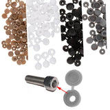 Maxbell Screw Cover Cap Hole Plug Furniture Hinge Hole Cap  100PCS Black