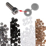 Maxbell Screw Cover Cap Hole Plug Furniture Hinge Hole Cap  100PCS Black
