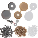 Maxbell Screw Cover Cap Hole Plug Furniture Hinge Hole Cap  100PCS Gray