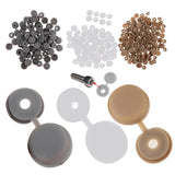 Maxbell Screw Cover Cap Hole Plug Furniture Hinge Hole Cap  100PCS Gray