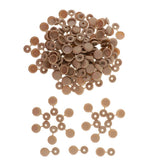 Maxbell Screw Cover Cap Hole Plug Furniture Hinge Hole Cap  100PCS Brown