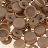 Maxbell Screw Cover Cap Hole Plug Furniture Hinge Hole Cap  100PCS Brown