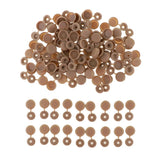 Maxbell Screw Cover Cap Hole Plug Furniture Hinge Hole Cap  100PCS Brown