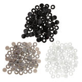 Max Plastic Hinged Cover Screw Caps Fold Over To Fit Size 6g or 8g Gauge 50Pcs Black