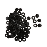 Max Plastic Hinged Cover Screw Caps Fold Over To Fit Size 6g or 8g Gauge 50Pcs Black