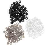 Max Plastic Hinged Cover Screw Caps Fold Over To Fit Size 6g or 8g Gauge 50Pcs Black