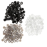 Max Plastic Hinged Cover Screw Caps Fold Over To Fit Size 6g or 8g Gauge 50Pcs Black