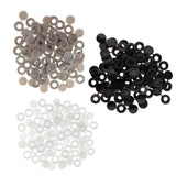 Max Plastic Hinged Cover Screw Caps Fold Over To Fit Size 6g or 8g Gauge 50Pcs Black