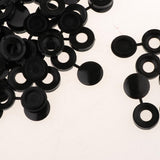 Max Plastic Hinged Cover Screw Caps Fold Over To Fit Size 6g or 8g Gauge 50Pcs Black