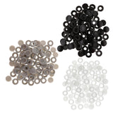 Max Plastic Hinged Cover Screw Caps Fold Over To Fit Size 6g or 8g Gauge 50Pcs Black