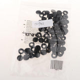 Max Plastic Hinged Cover Screw Caps Fold Over To Fit Size 6g or 8g Gauge 50Pcs Black