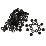 Maxbell Plastic Hinged Cover Screw Caps Fold Over To Fit Size 6g or 8g Gauge 100Pcs Black
