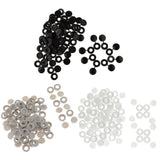 Maxbell Plastic Hinged Cover Screw Caps Fold Over To Fit Size 6g or 8g Gauge 100Pcs Black