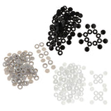 Maxbell Plastic Hinged Cover Screw Caps Fold Over To Fit Size 6g or 8g Gauge 100Pcs Black