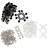 Maxbell Plastic Hinged Cover Screw Caps Fold Over To Fit Size 6g or 8g Gauge 100Pcs Black