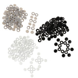 Maxbell Plastic Hinged Cover Screw Caps Fold Over To Fit Size 6g or 8g Gauge 100Pcs Black