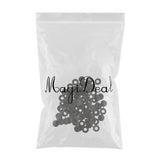 Maxbell Plastic Hinged Cover Screw Caps Fold Over To Fit Size 6g or 8g Gauge 100Pcs Black