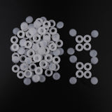 Maxbell Plastic Hinged Cover Screw Caps Fold Over To Fit Size 6g or 8g Gauge 100Pcs White