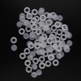 Maxbell Plastic Hinged Cover Screw Caps Fold Over To Fit Size 6g or 8g Gauge 100Pcs White