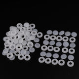 Maxbell Plastic Hinged Cover Screw Caps Fold Over To Fit Size 6g or 8g Gauge 100Pcs White