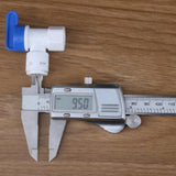 Maxbell Water Tank Ball Valve for RO Reverse Osmosis Filter System ID 1/4" to 3/8"