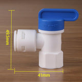 Maxbell Water Tank Ball Valve for RO Reverse Osmosis Filter System ID 1/4" to 3/8"