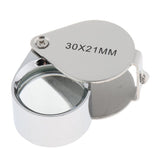 Max Maxb Mini Foldable 30 Times Magnifying Magnifier Glass Jeweler Eye Jewelry Loupe