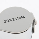 Max Maxb Mini Foldable 30 Times Magnifying Magnifier Glass Jeweler Eye Jewelry Loupe