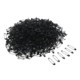 Max Maxb Glossy Metal Needle Safety Pins Nickle Plated 1000PCS 22mm Black