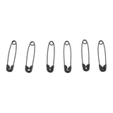 Max Maxb Glossy Metal Needle Safety Pins Nickle Plated 1000PCS 22mm Black