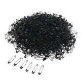 Max Maxb Glossy Metal Needle Safety Pins Nickle Plated 1000PCS 22mm Black