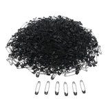 Max Maxb Glossy Metal Needle Safety Pins Nickle Plated 1000PCS 22mm Black