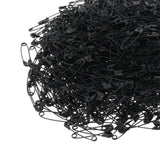 Max Maxb Glossy Metal Needle Safety Pins Nickle Plated 1000PCS 22mm Black