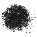 Max Maxb Glossy Metal Needle Safety Pins Nickle Plated 1000PCS 22mm Black
