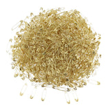 Max Maxb Glossy Metal Needle Safety Pins Nickle Plated 1000PCS 22mm Gold