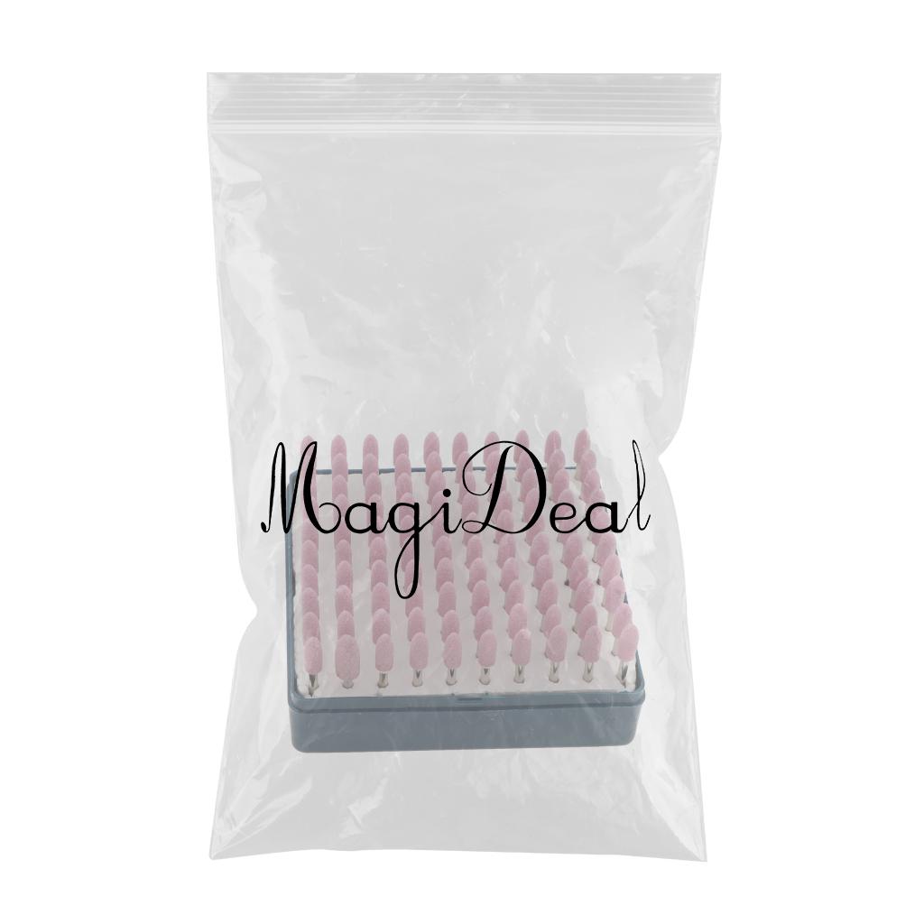 Max 100PCS Bullet Shaped Point Grinding Stones Set Abrasive Mandrel Tool 6mm