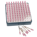 Max 100PCS Bullet Shaped Point Grinding Stones Set Abrasive Mandrel Tool 6mm