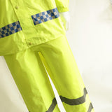 Maxbell Mens Waterproof Jacket Trousers Pants Reflective Rain Suit Coat Safety L